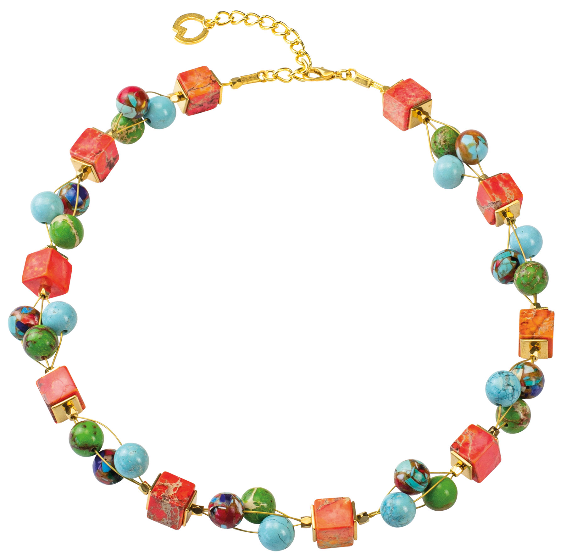 Petra Waszak: Collier ‚Hauptweg und Nebenwege‘ – nach Paul Klee, Schmuck