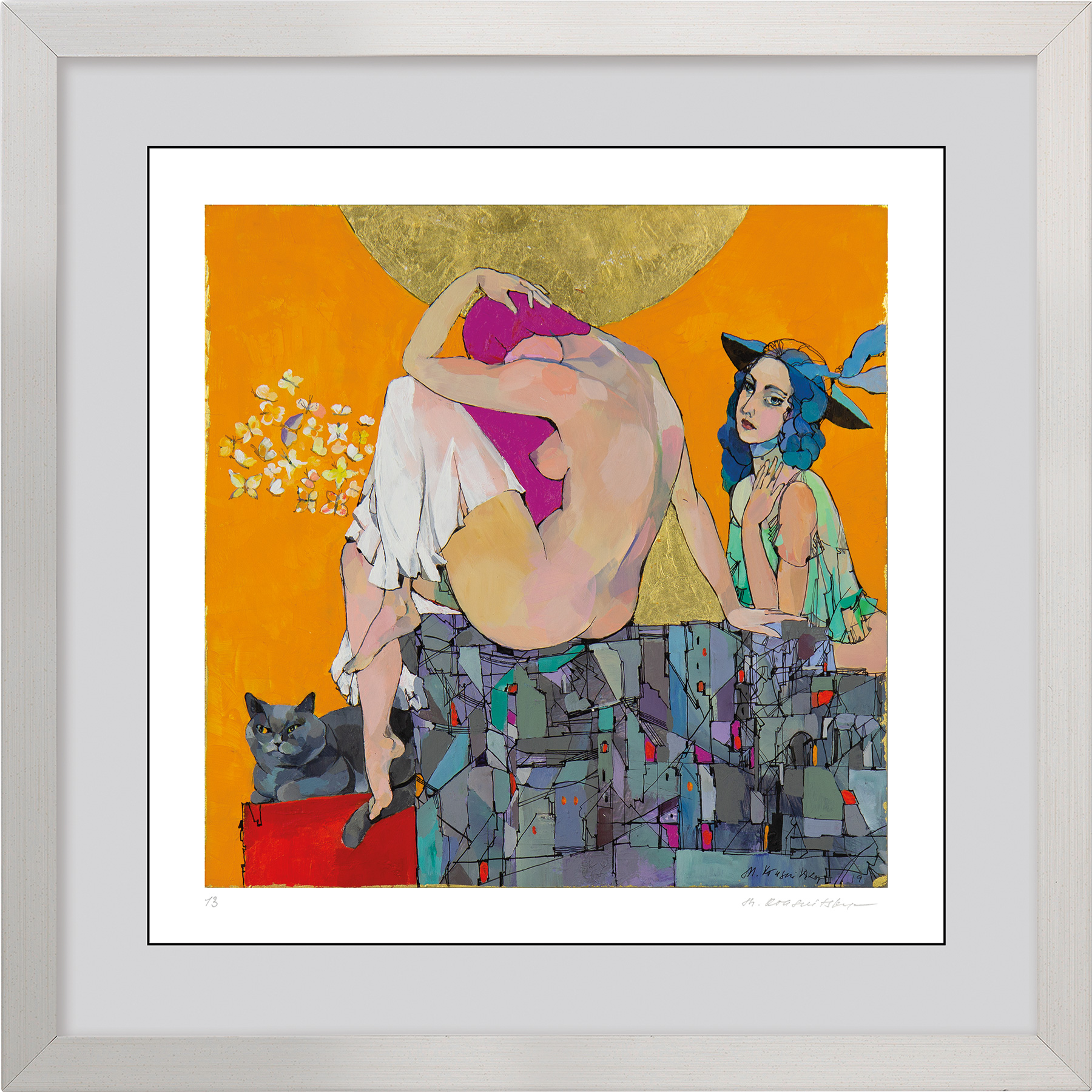 Marina Krasnitskaya: Bild ‚Julis Sommer‘ (2019), gerahmt