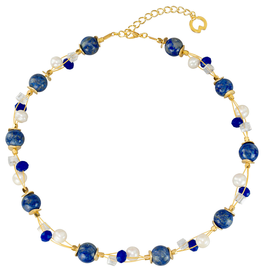 Petra Waszak: Perlencollier ‚Sternenhimmel‘, Schmuck