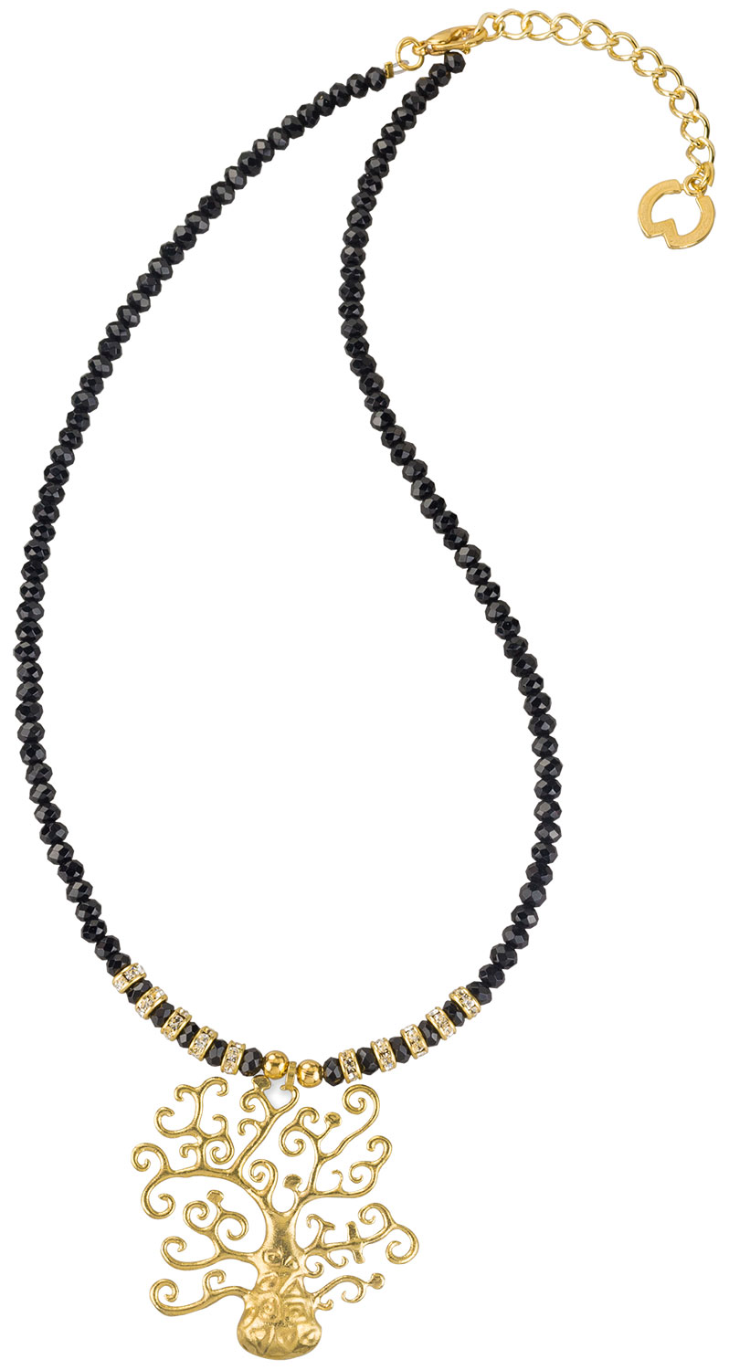 Petra Waszak: Collier ‚Lebensbaum‘ – nach Gustav Klimt, Schmuck