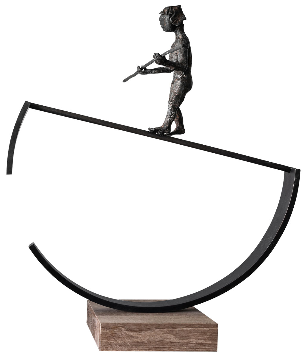 Freddy de Waele: Skulptur ‚Balance‘, Bronze
