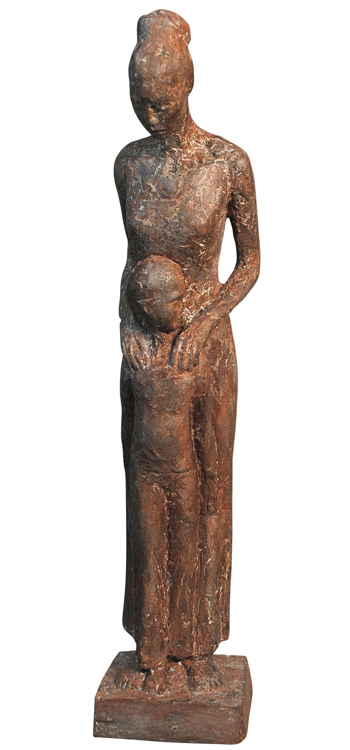 Angelika Kienberger: Skulptur ‚Gemeinsam‘ (2012), Steinguss