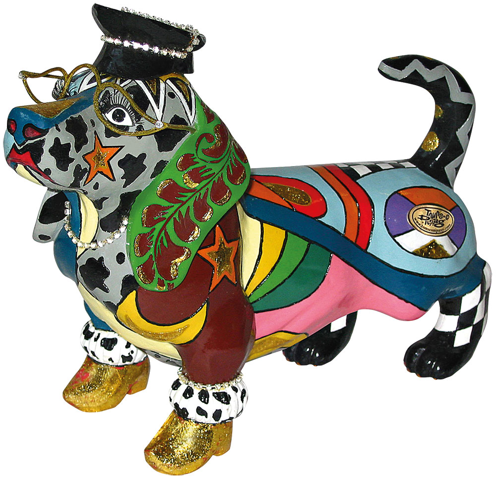 Tom’s Drag: Skulptur ‚Hund Mr. Beasley‘, Kunstguss
