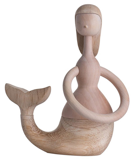 ArchitectMade: Holzfigur ‚Mermaid‘ – Design Hans Bølling