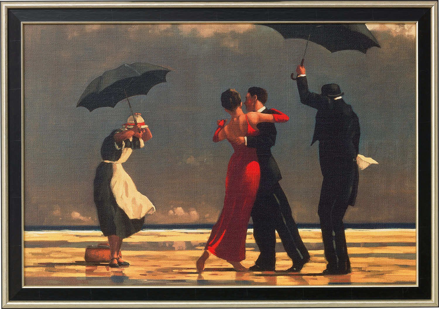 Jack Vettriano: Bild ‚The Singing Butler‘ (1992), gerahmt
