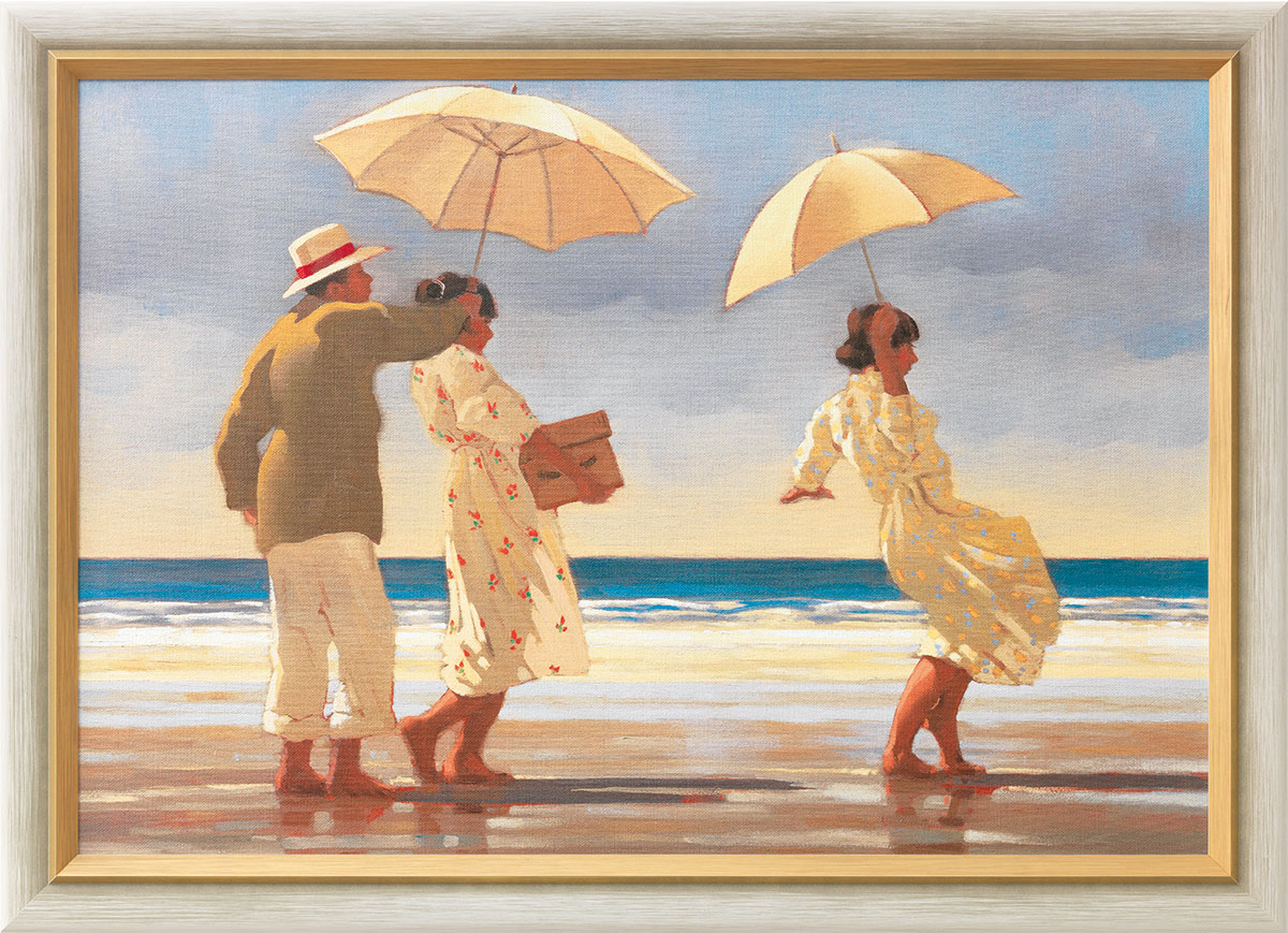 Jack Vettriano: Bild ‚The Picnic Party‘ (1992), gerahmt