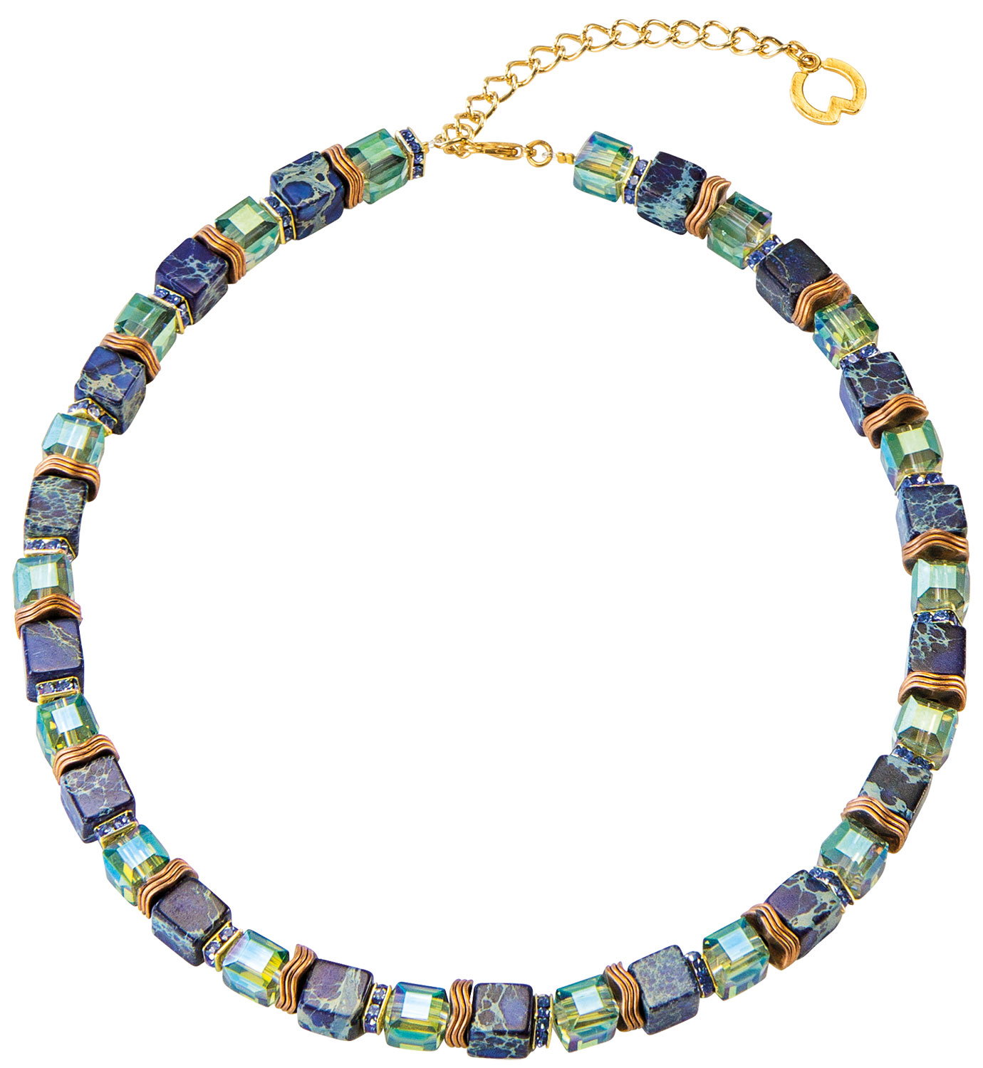 Petra Waszak: Collier ‚Pavone‘, Schmuck