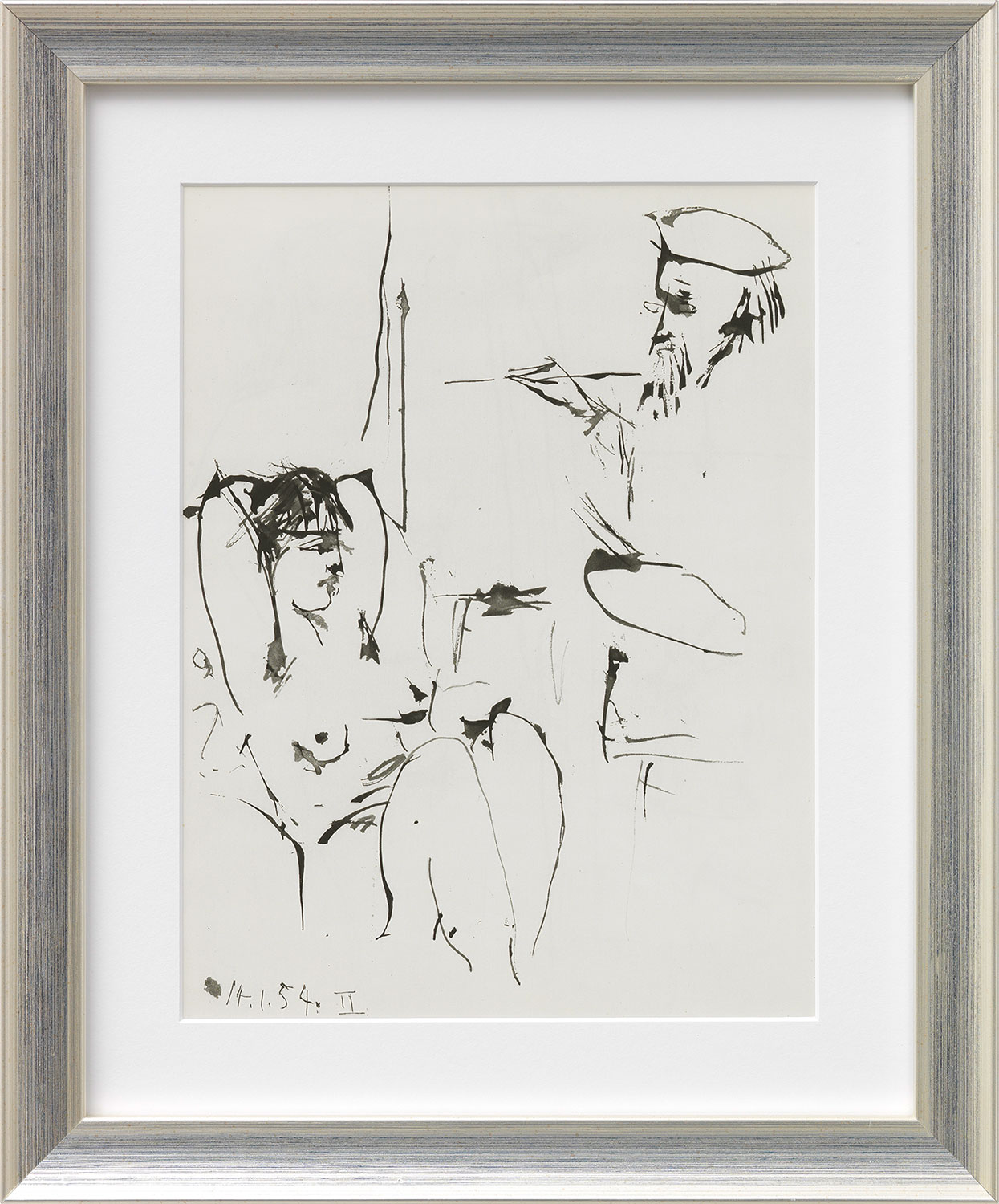 Pablo Picasso: Bild ‚Ohne Titel‘ (1953), gerahmt