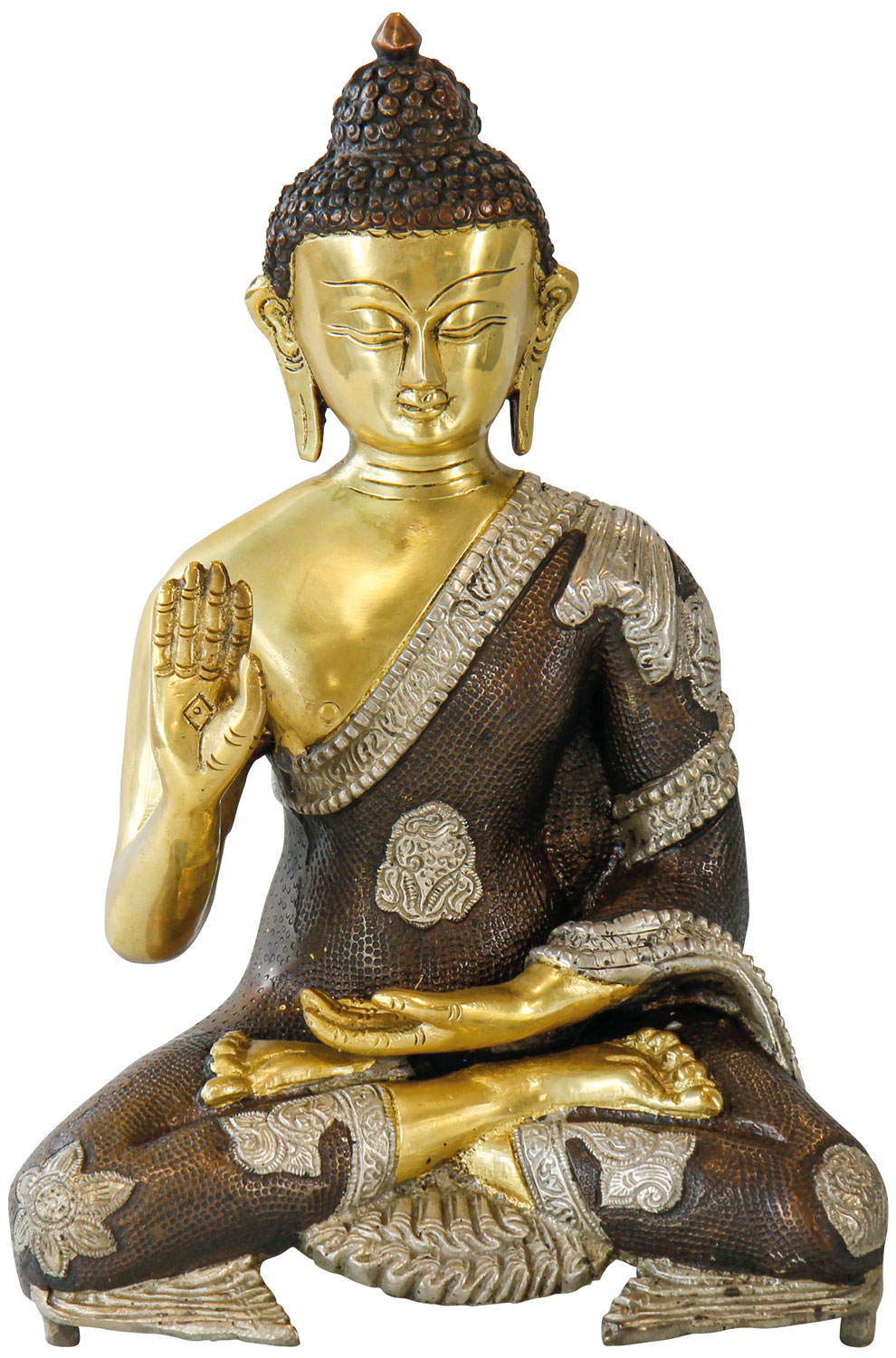 Messingskulptur 'Buddha Amoghasiddhi'