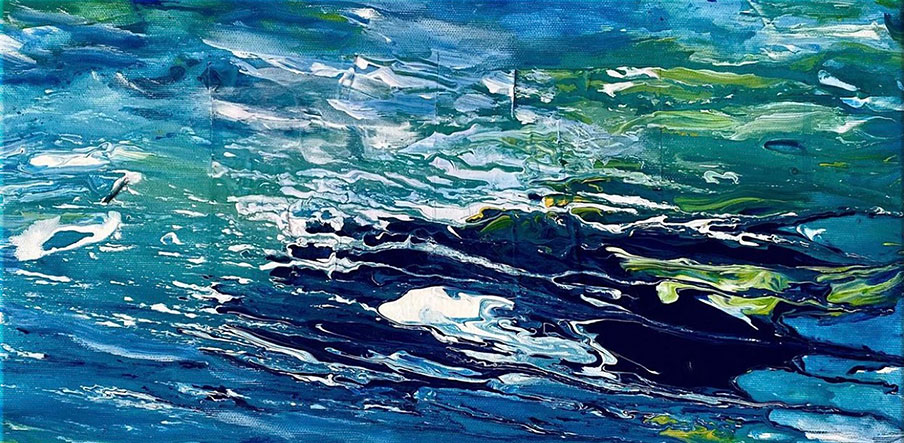 Susanne Pohlmann: Bild ‚Ocean of Desire 9‘ (2019) (Original / Unikat), auf Keilrahmen