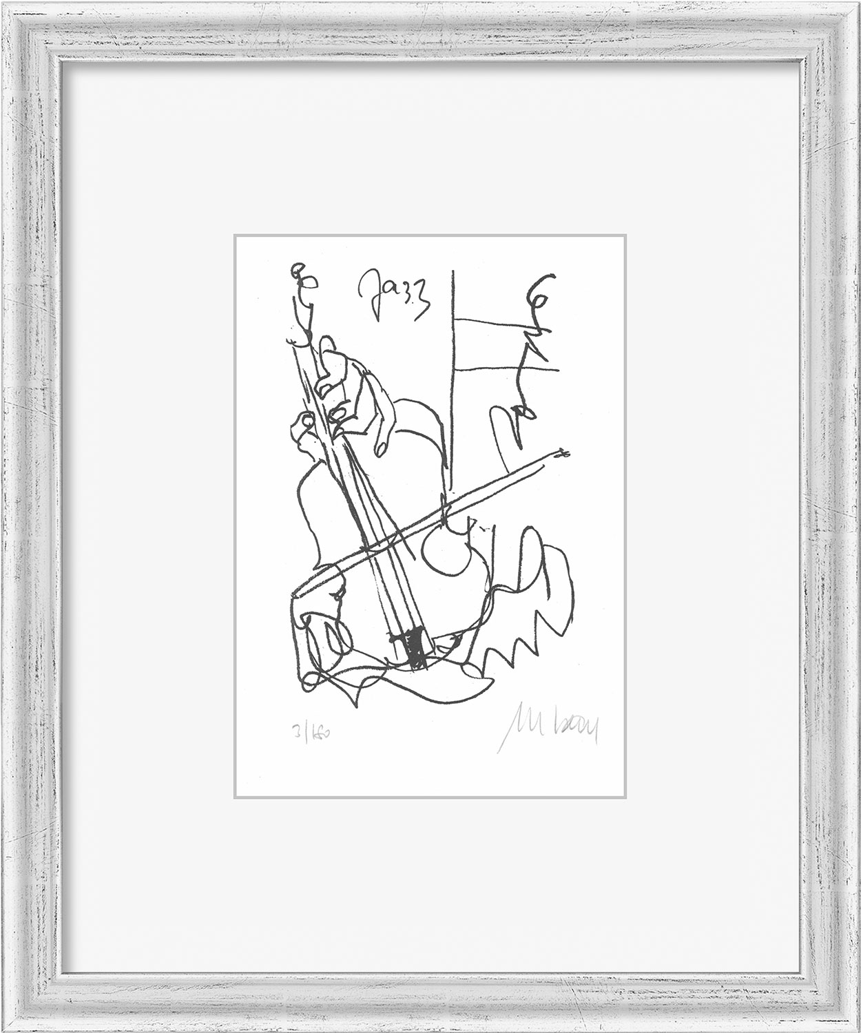 Armin Mueller-Stahl: Bild ‚Free Jazz‘ (2021), gerahmt