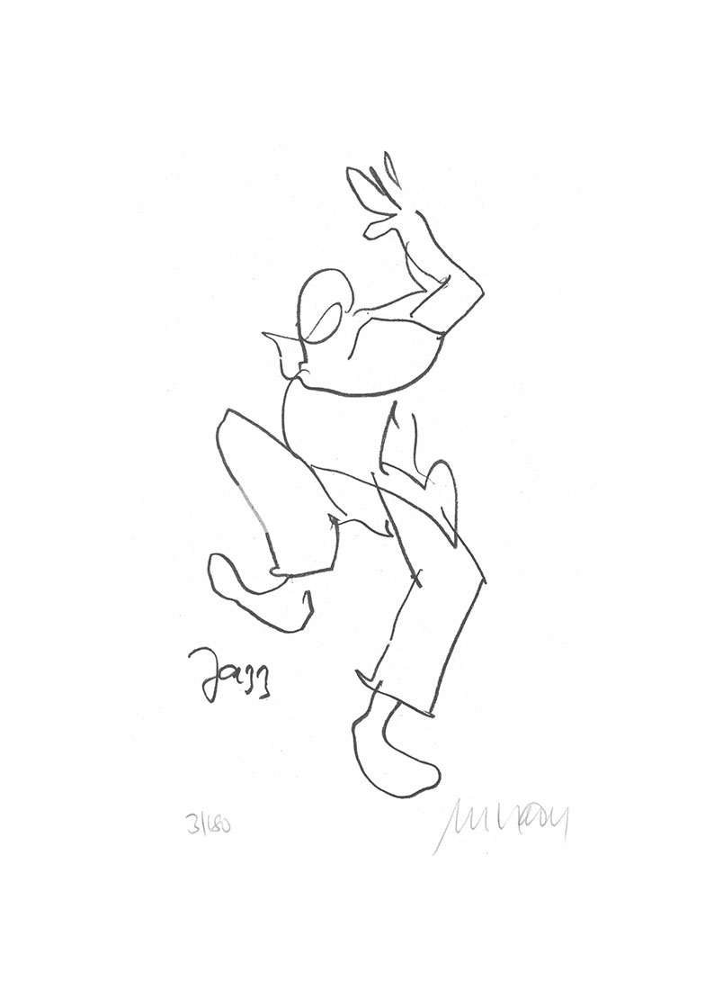 Armin Mueller-Stahl: Bild ‚Jazz Celebration‘ (2021), ungerahmt