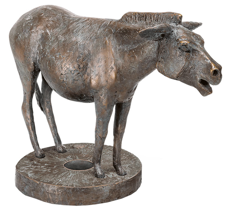 Hans Nübold: Skulptur ‚Esel‘, Bronze