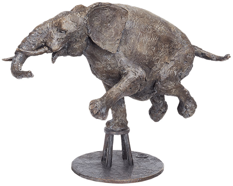 Hans Nübold: Skulptur ‚Zirkuselefant‘, Bronze