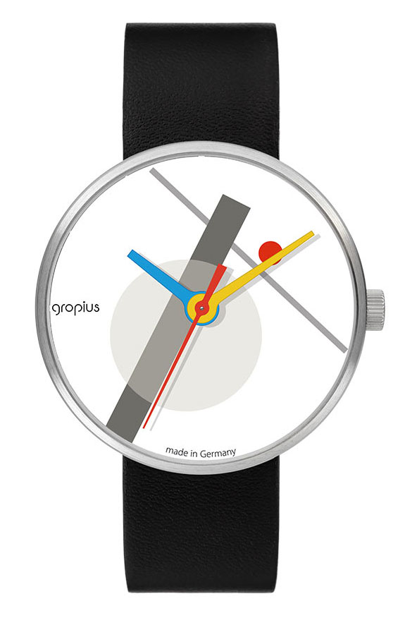 Armbanduhr ‚Hommage à Moholy-Nagy‘ im Bauhaus-Stil – Unisex