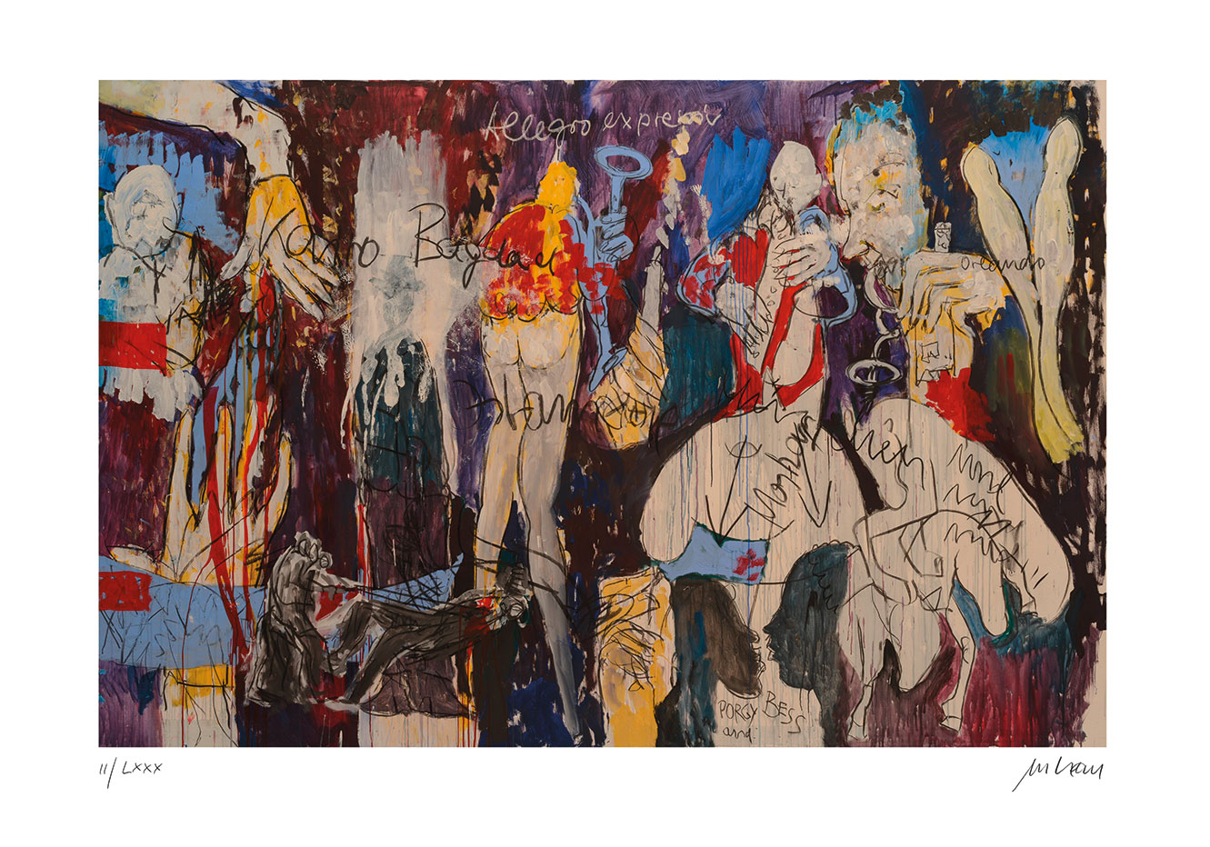 Armin Mueller-Stahl: Bild ‚Allegro Expressiv‘ (2021), ungerahmt