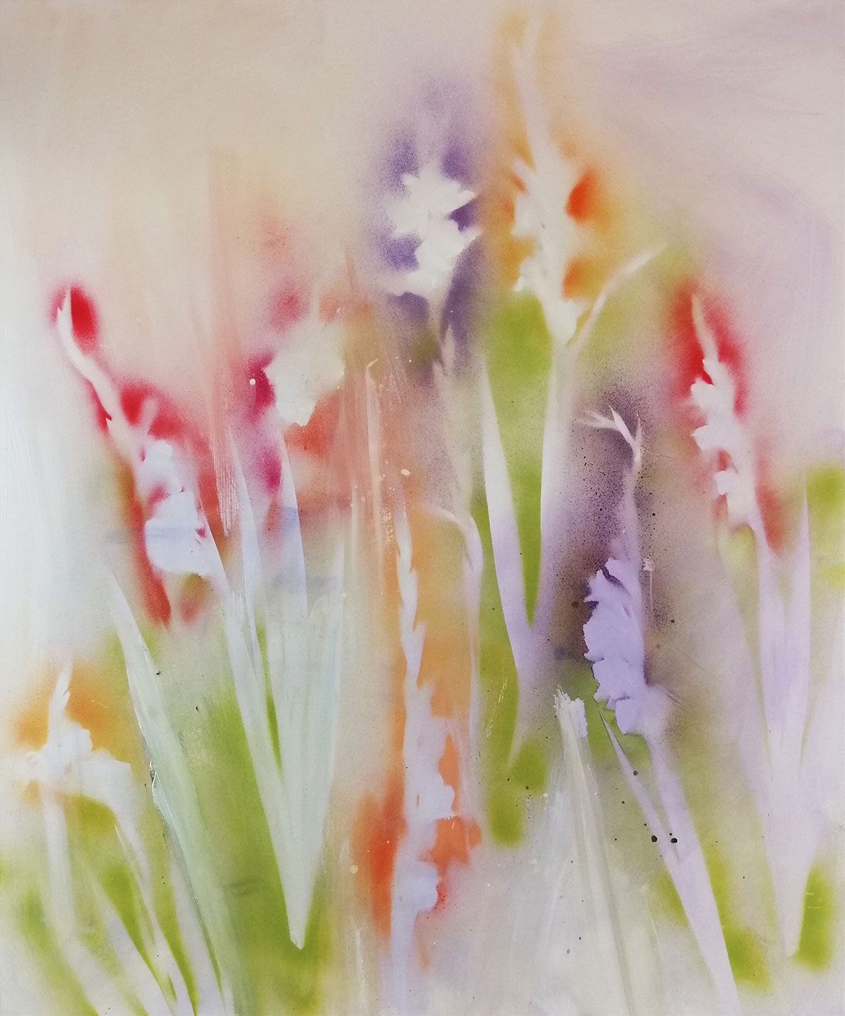 Kathrin May: Bild ‚In voller Blüte‘ (2021) (Original / Unikat), auf Keilrahmen