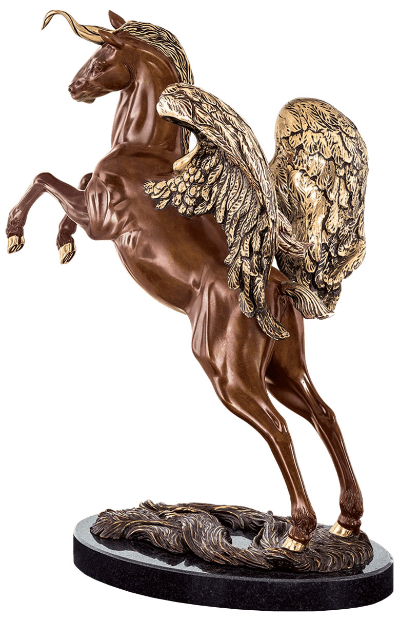 Ernst Fuchs: Skulptur ‚Mein Einhorn Pegasus‘, Bronze