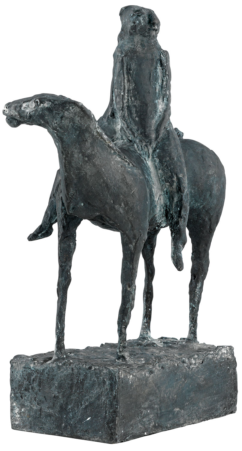 Marino Marini: Skulptur ‚Kleiner Reiter‘ (1947), Reduktion in Bronze