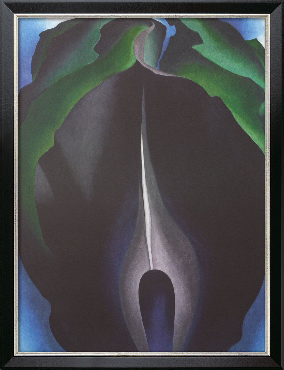 Georgia O’Keeffe: Bild ‚Jack-in-the-Pulpit No. IV‘ (1930), gerahmt