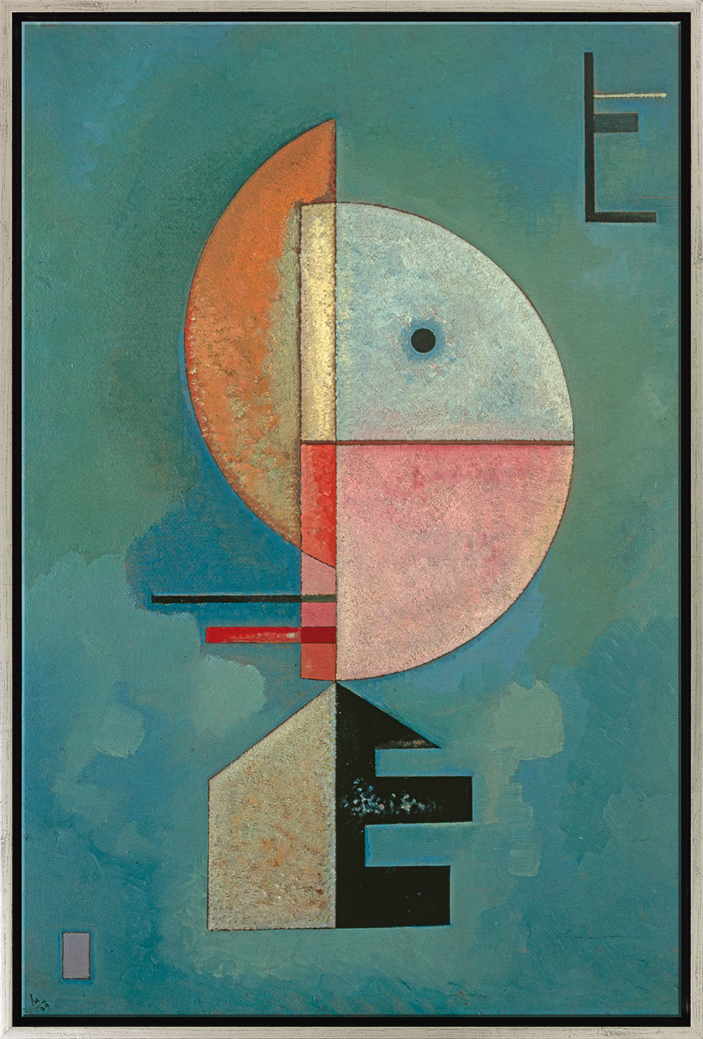 Wassily Kandinsky: Bild ‚Empor‘ (1929), gerahmt