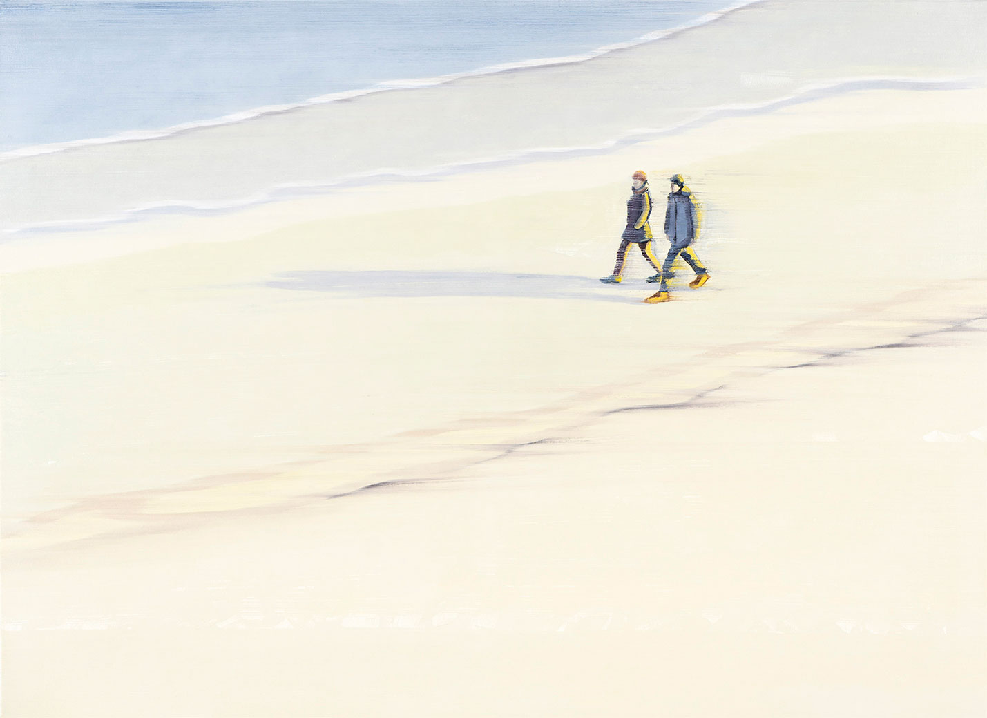 Anja Struck: Bild ‚Ein Tag am Strand‘ (2022) (Original / Unikat), auf Keilrahmen