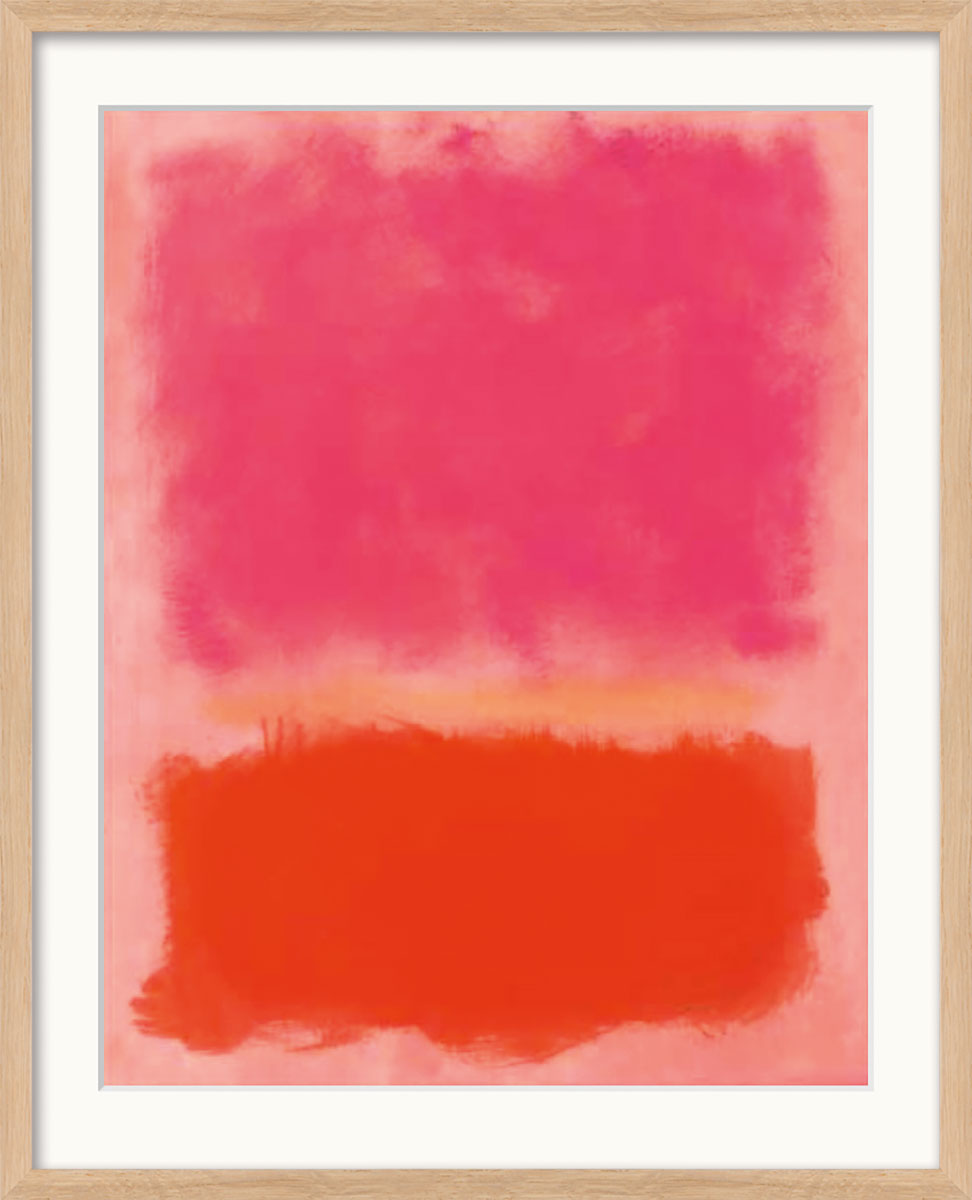Mark Rothko: Bild ‚Untitled‘ (1958), Version naturfarben gerahmt