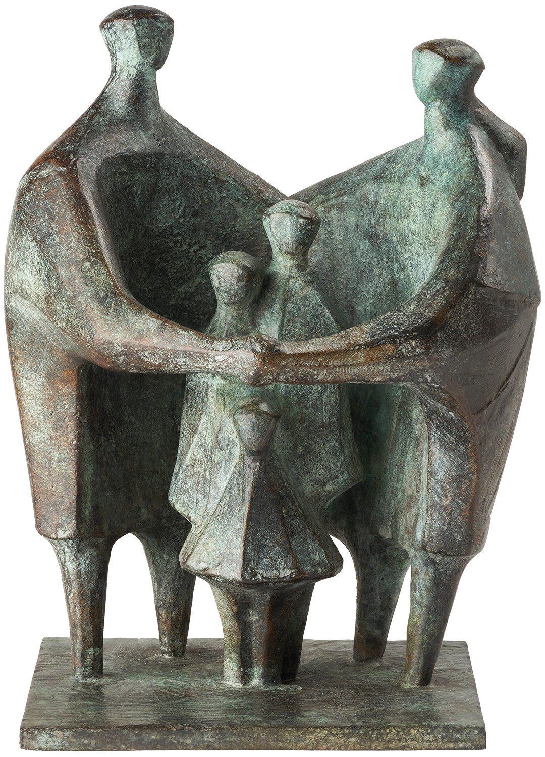 Gerhard Brandes: Skulptur ‚Familie‘, Bronze