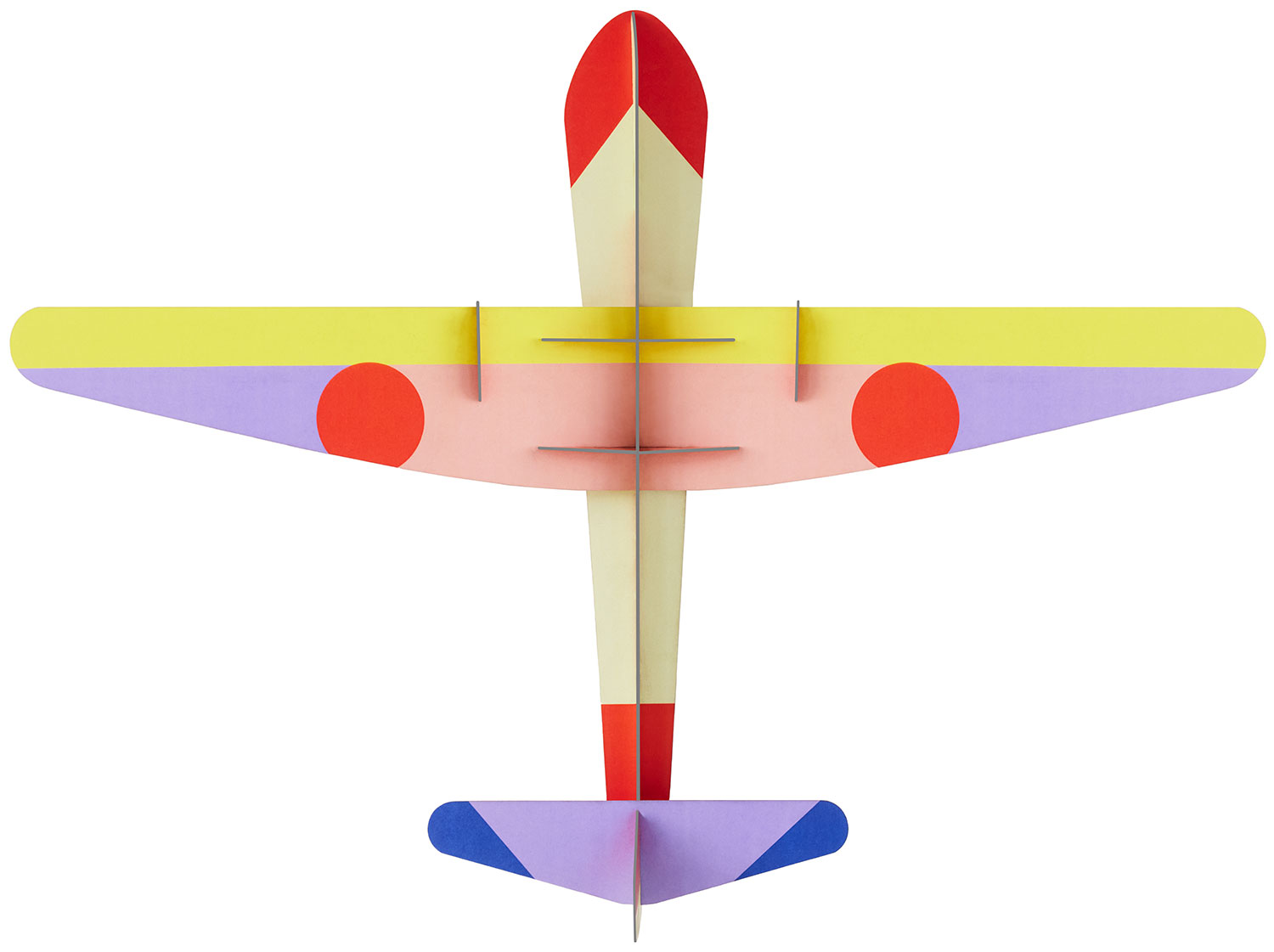 studio ROOF: 3D-Wandobjekt ‚Piper Plane‘ aus recyceltem Karton, DIY