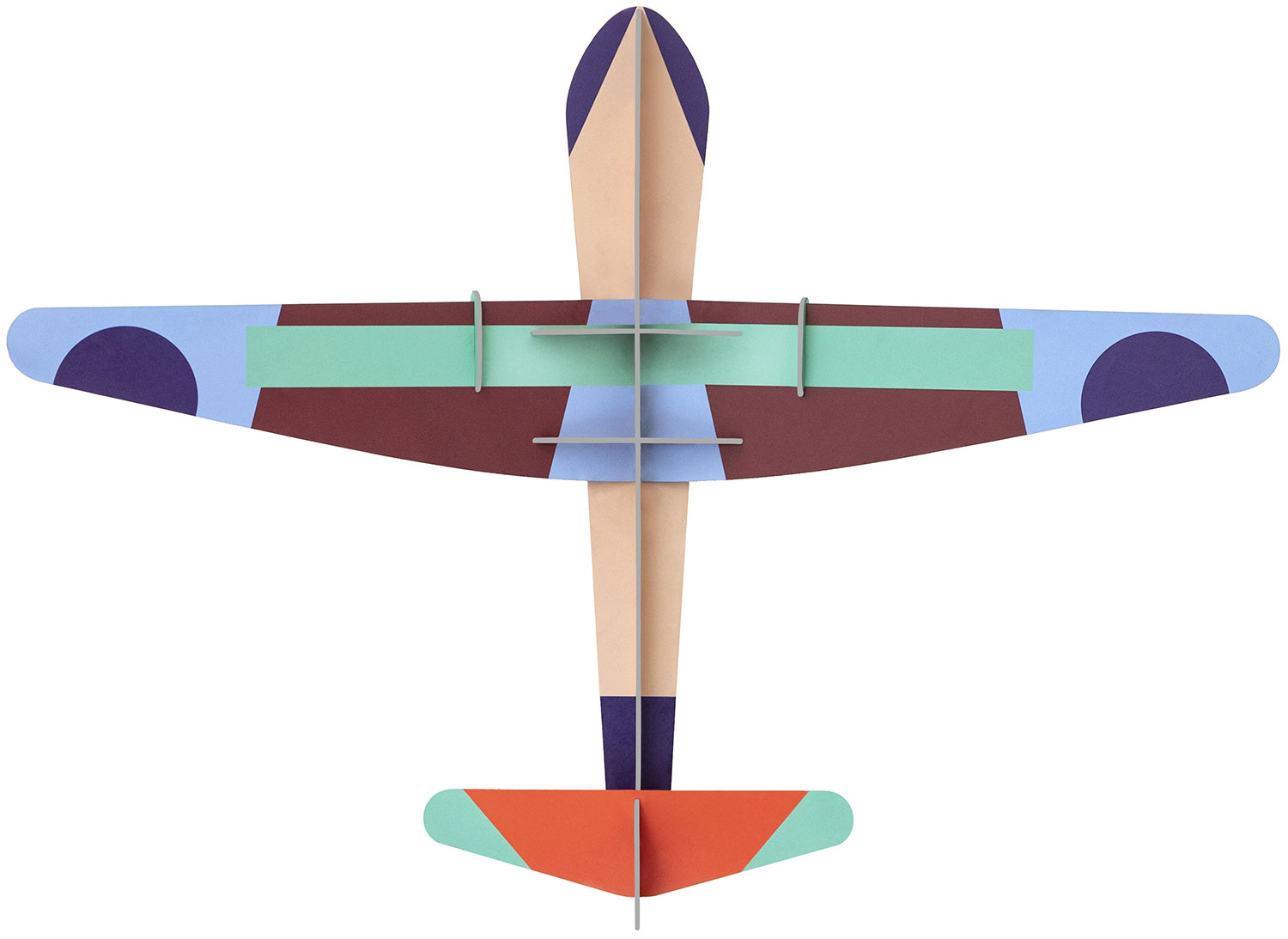 studio ROOF: 3D-Wandobjekt ‚Deluxe Glider Plane‘ aus recyceltem Karton, DIY