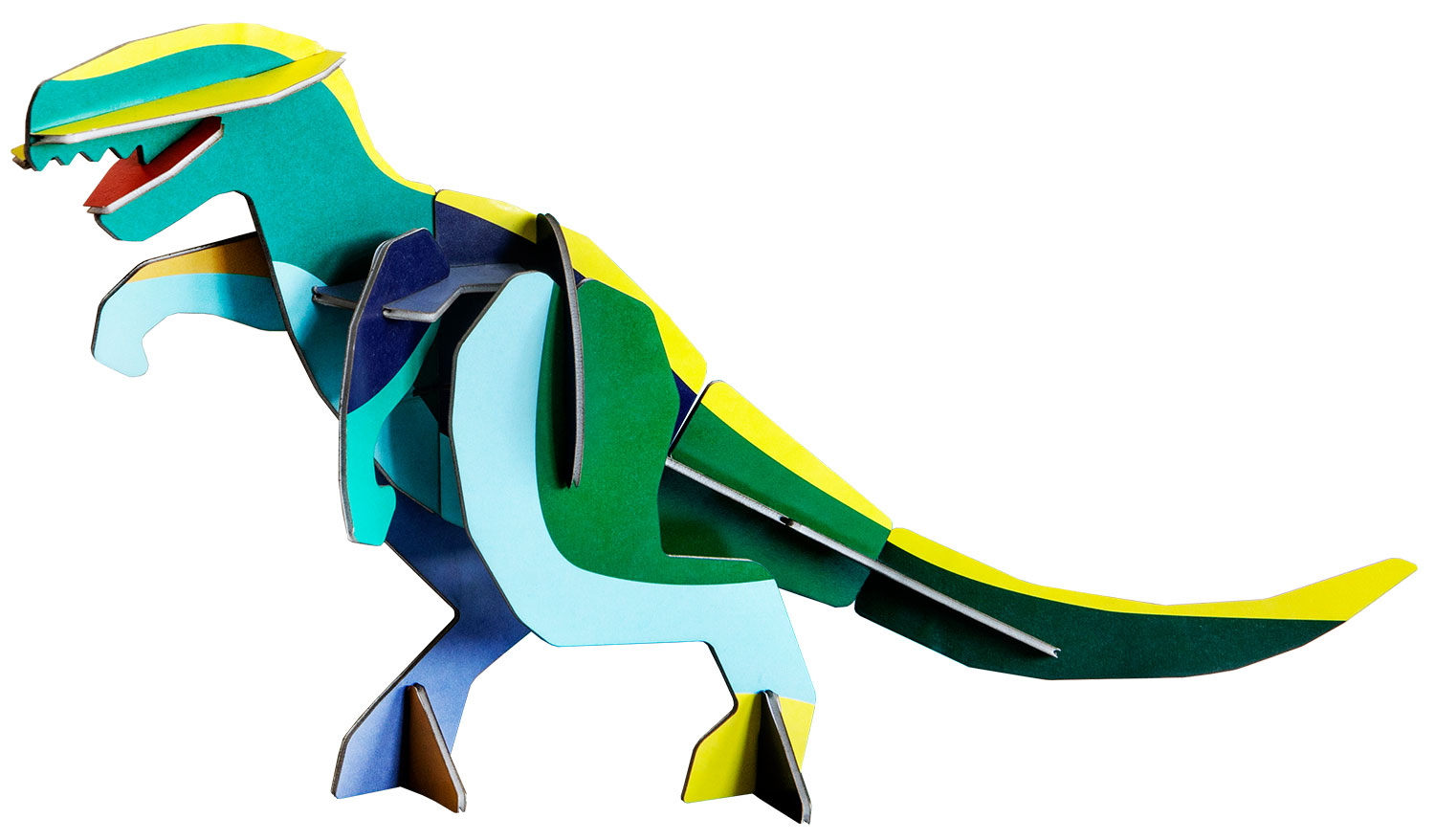 studio ROOF: 3D-Objekt ‚Giant T-Rex‘ aus recyceltem Karton, DIY