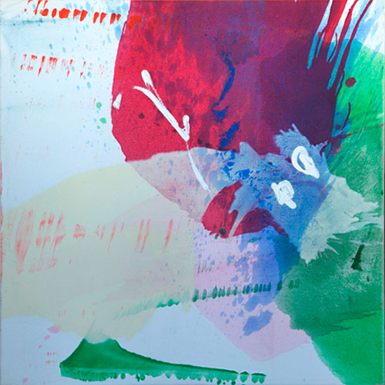 Manfred Binzer: Bild ‚Raum, bewegt‘ (2019) (Original / Unikat), auf Keilrahmen