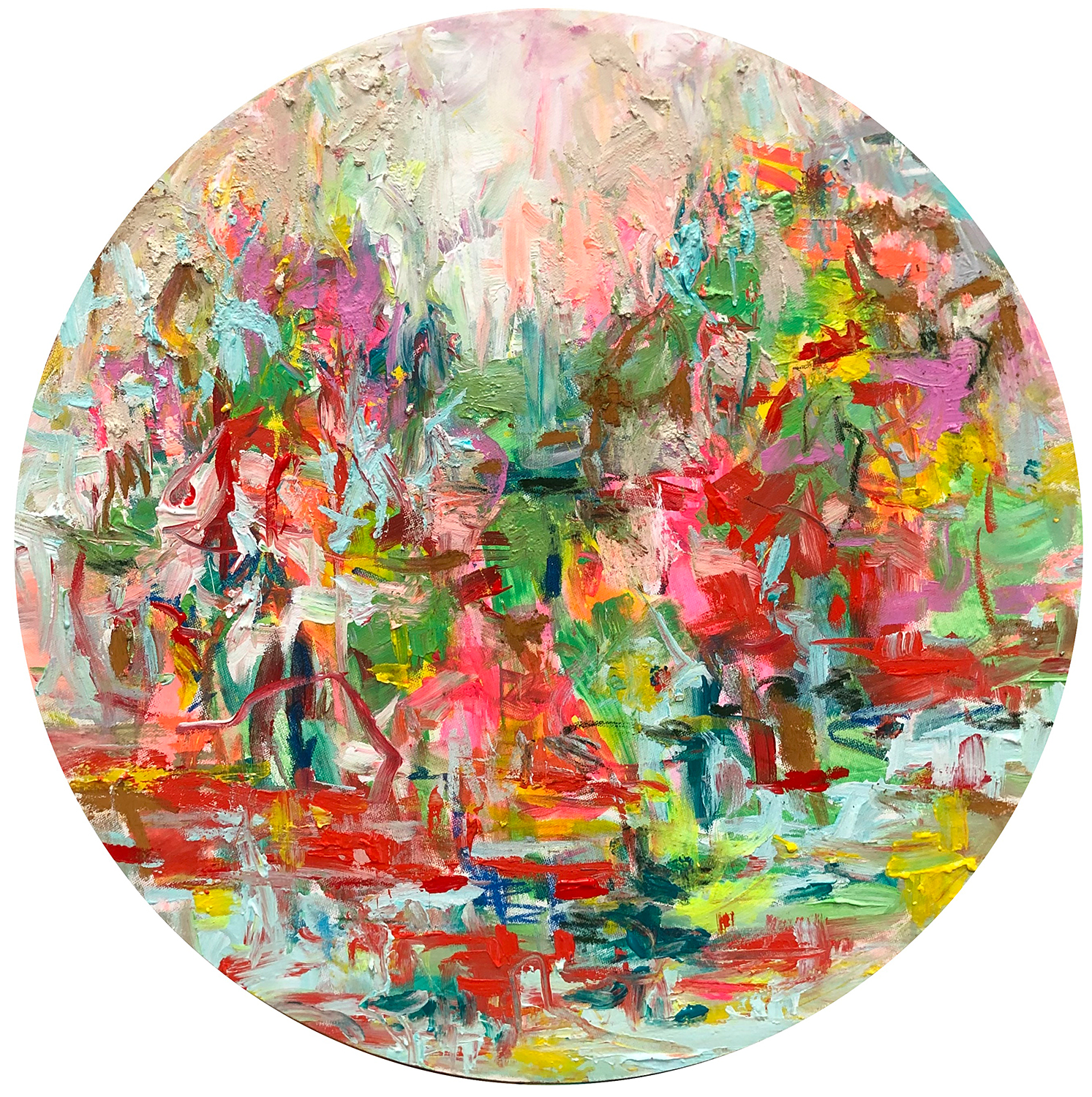 Nicole Leidenfrost: Bild ‚Wilder Sommer‘ (2022) (Original / Unikat), auf Keilrahmen
