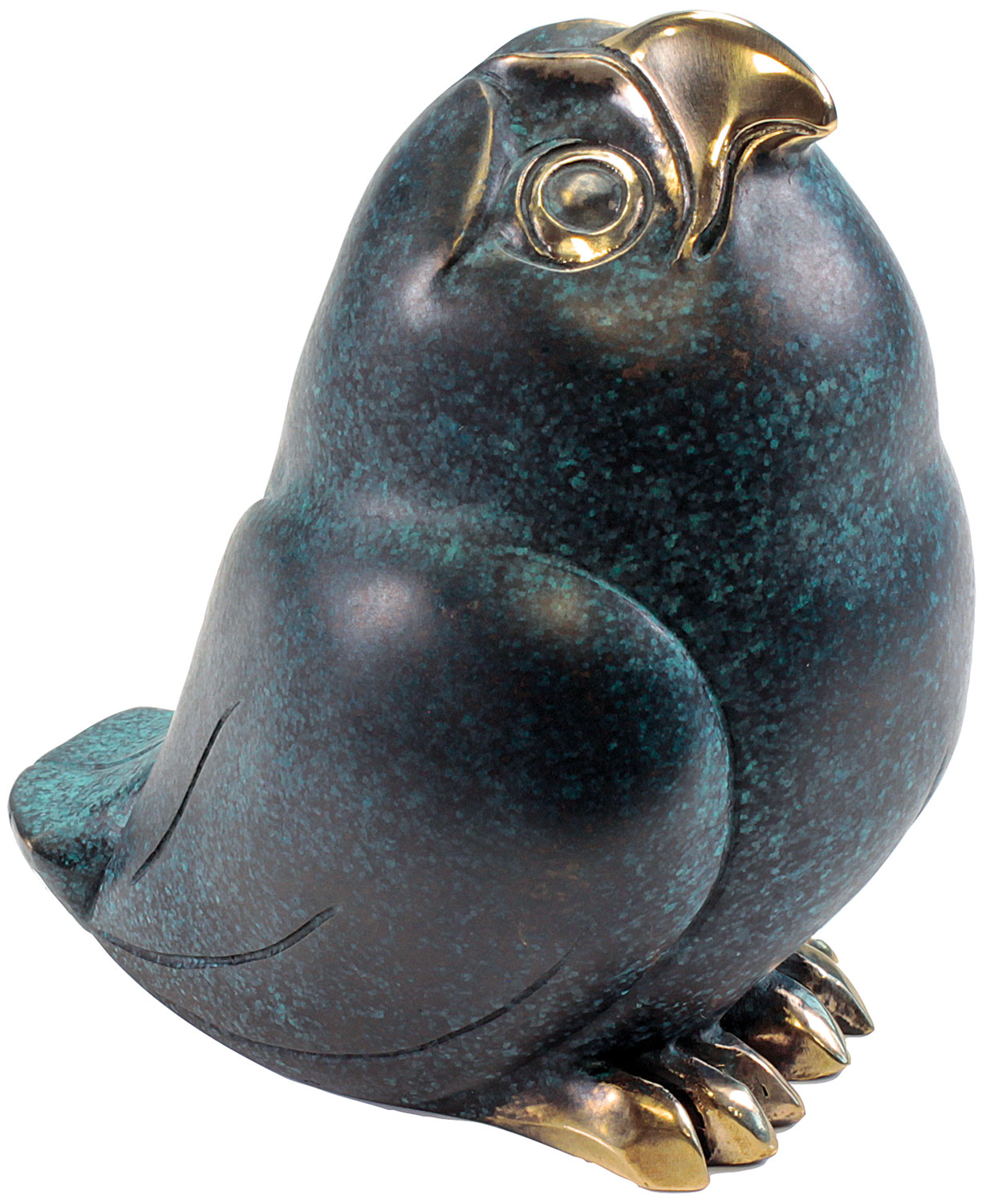 Jagna Weber: Skulptur ‚Kleiner Kauz‘, Bronze