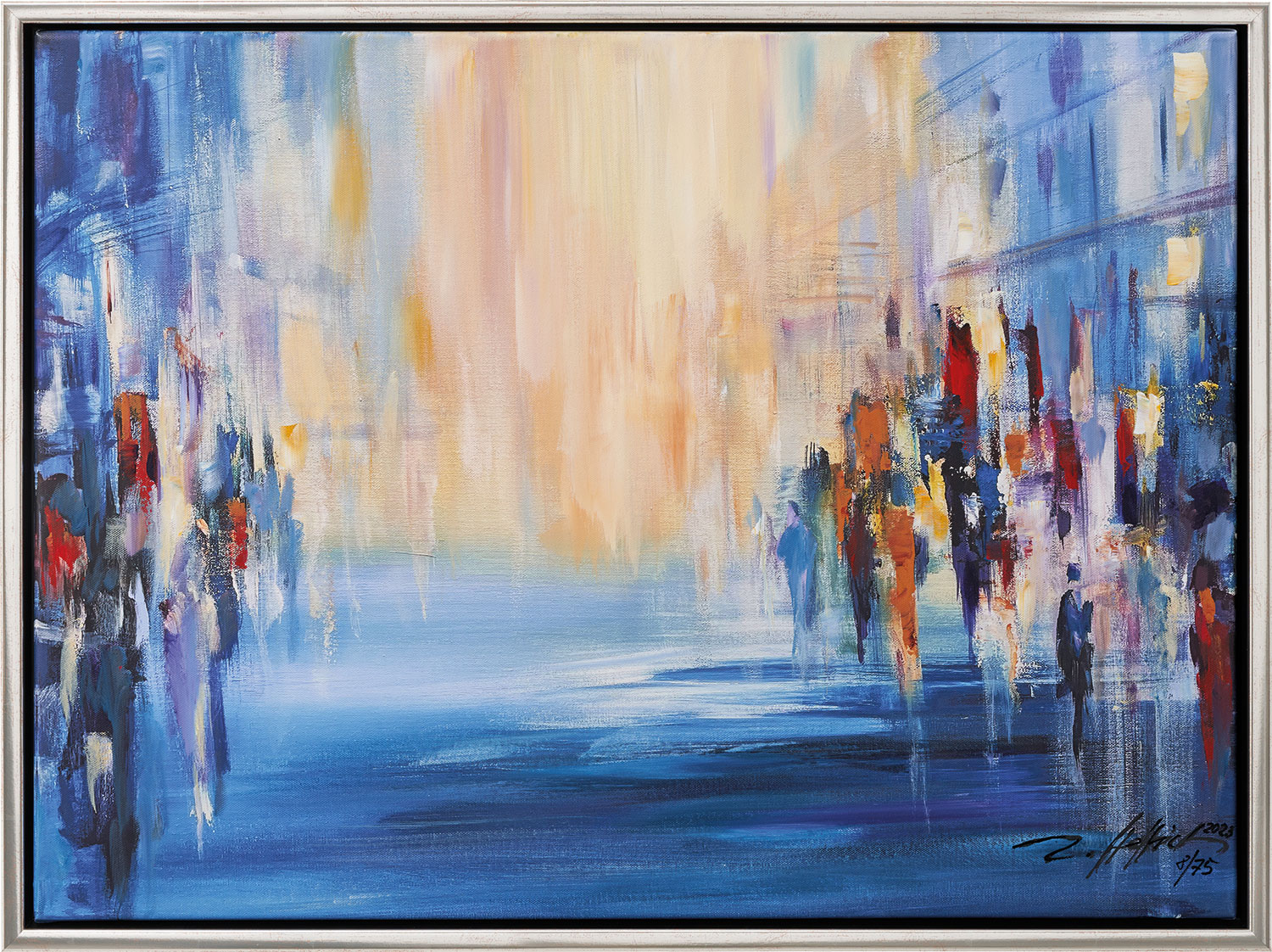 Robert Hettich: Bild ‚Golden Day – Jubiläums-Edition‘ (2022, serielles Unikat), gerahmt