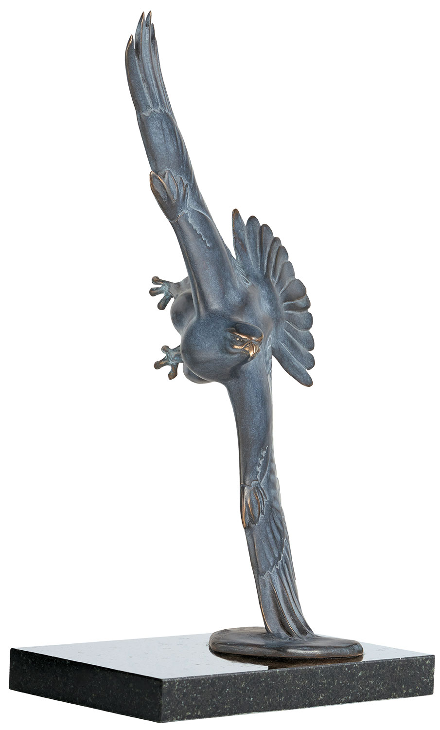 Kristin Kolb: Skulptur ‚Falke‘, Bronze