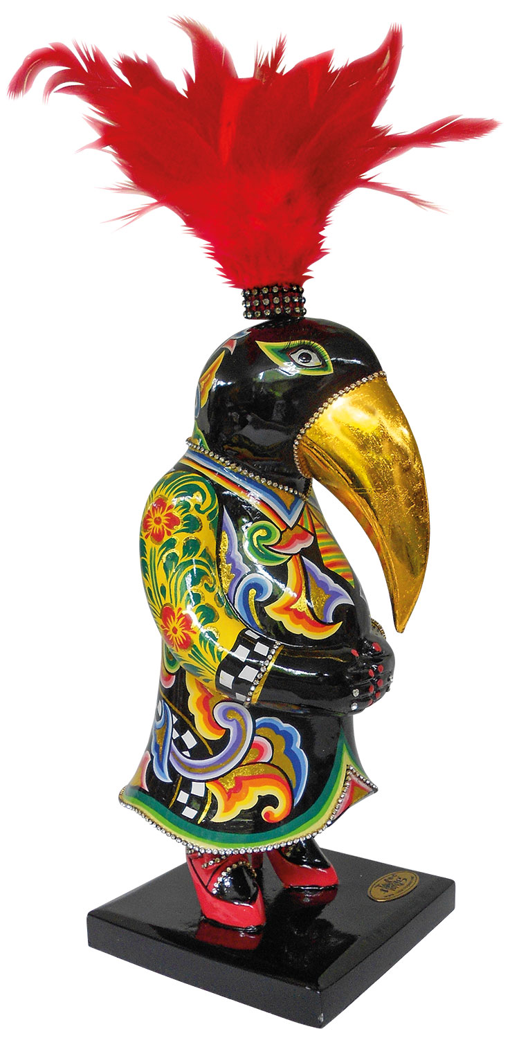 Tom’s Drag: Skulptur ‚Rabe Magnus‘ (Höhe ca. 37 cm)