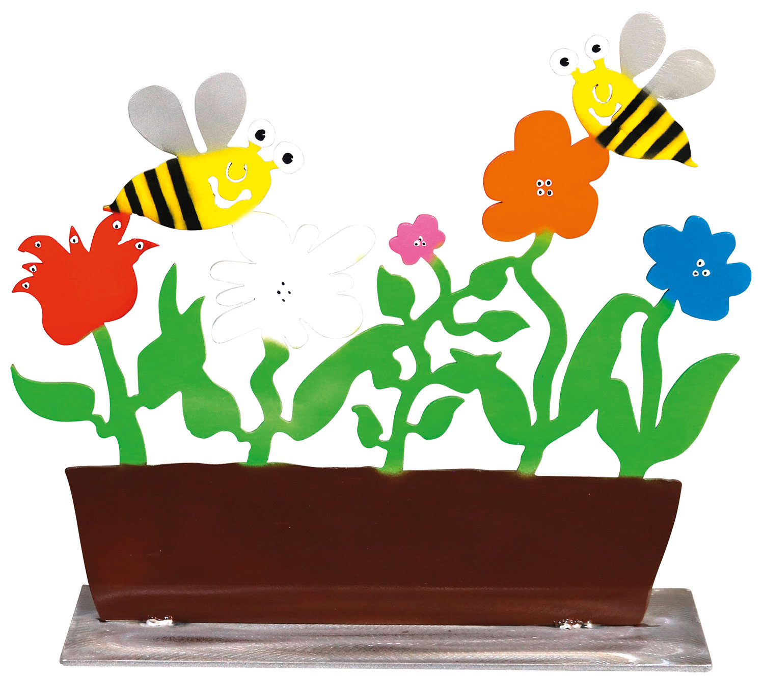 Patrick Preller: Gartenskulptur ‚Im Blumenkasten‘
