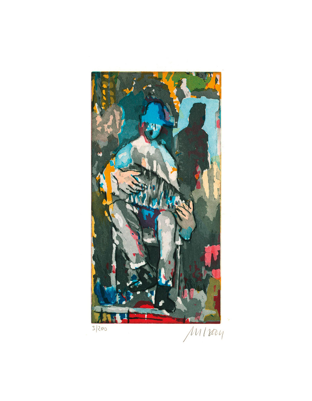 Armin Mueller-Stahl: Bild ‚Bandoneon meets Tango‘ (2021), ungerahmt