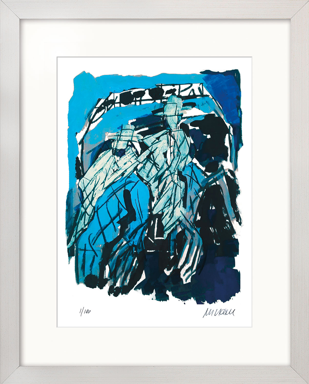 Armin Mueller-Stahl: Bild ‚Jazzer‘ (2022), gerahmt