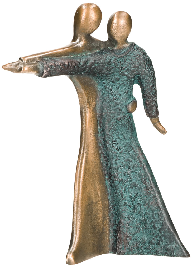 Bernardo Esposto: Skulptur ‚Tanzendes Paar‘, Bronze