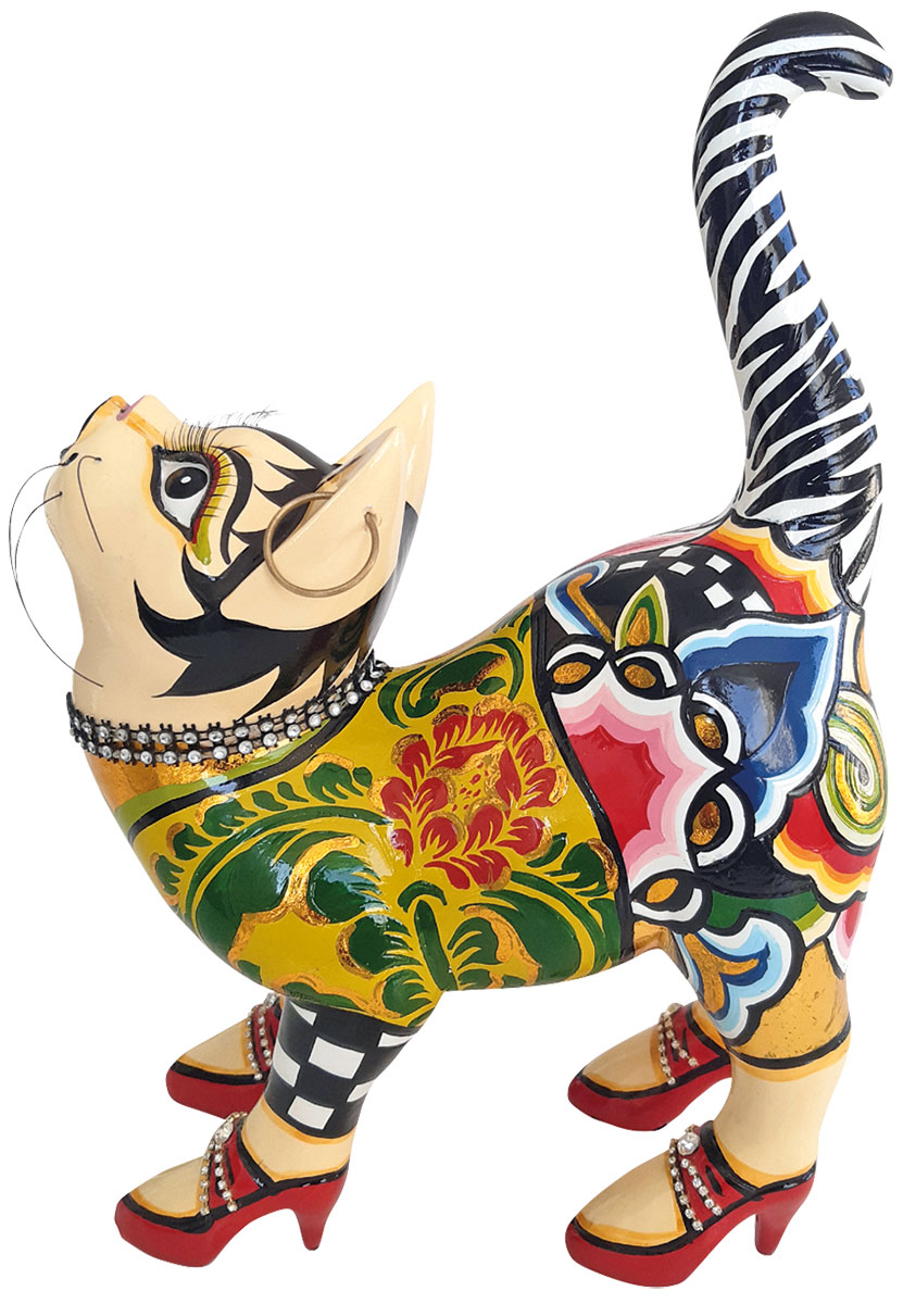 Tom’s Drag: Skulptur ‚Katze Kitty‘, Kunstguss
