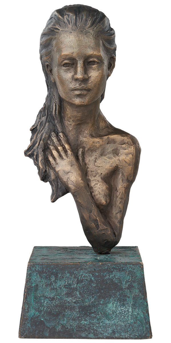 Sorina von Keyserling: Skulptur ‚Innehalten‘, Bronze