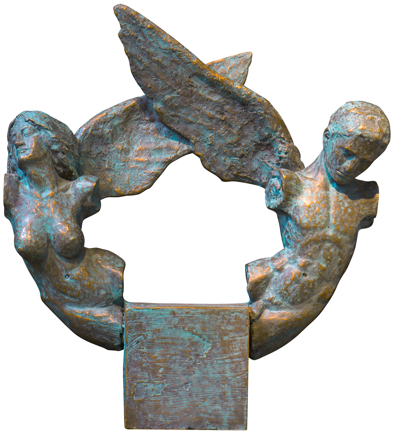 Manfred Reinhart: Skulptur ‚Ein Paar‘, Bronze