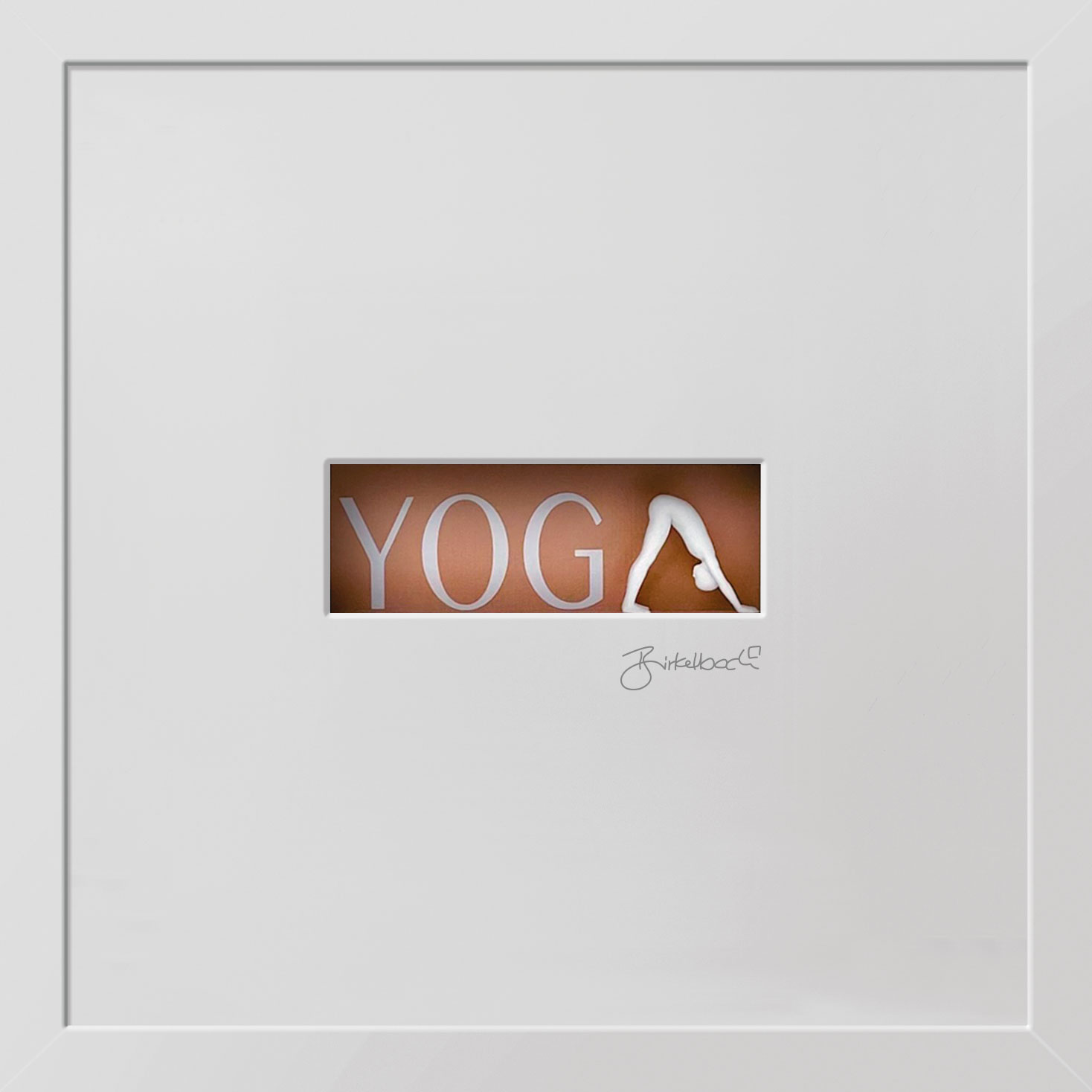Ralf Birkelbach: 3D-Bild ‚Yoga‘ (2023), gerahmt