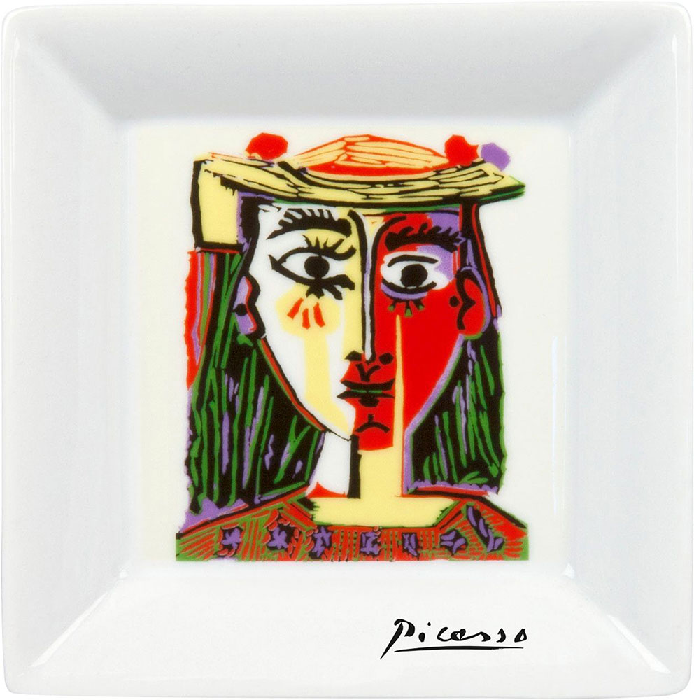 Pablo Picasso: Porzellanschale ‚Picasso Femme au Chapeau‘