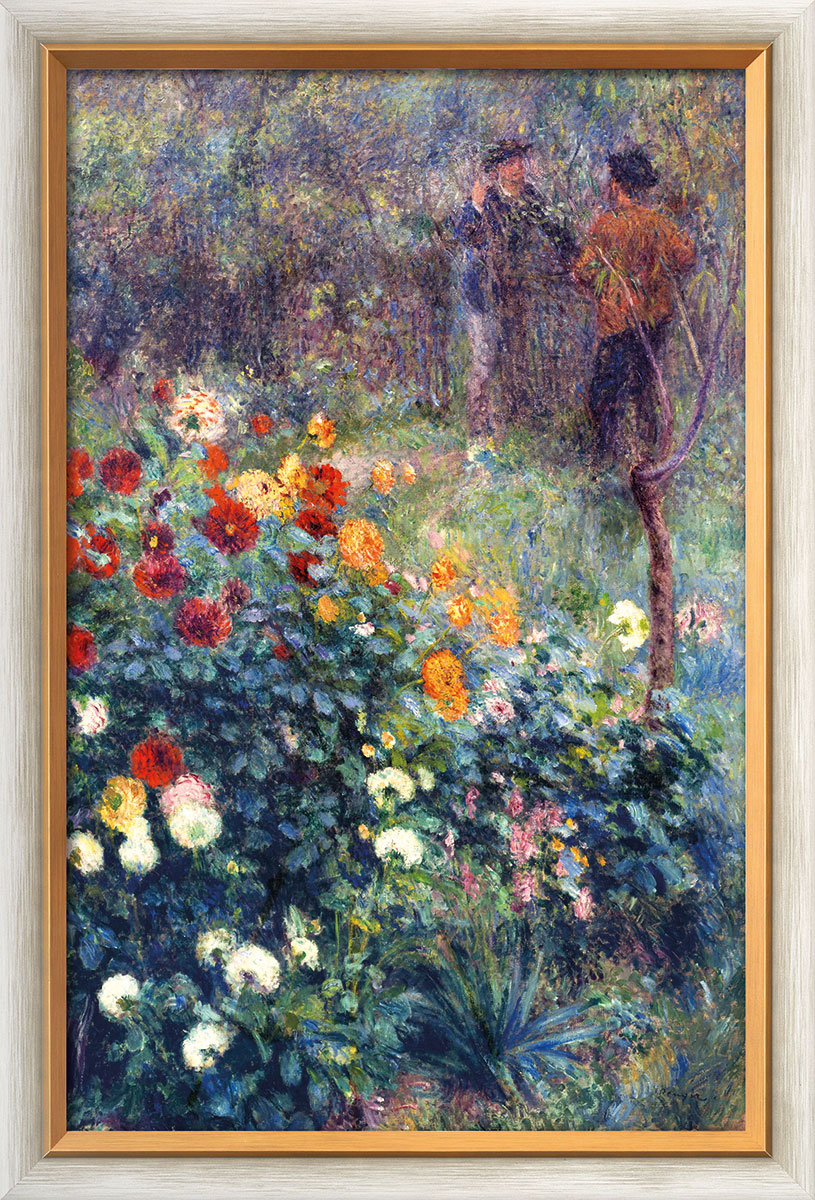 Auguste Renoir: Bild ‚Der Garten an der Rue Cortot, Montmartre‘ (1876), gerahmt