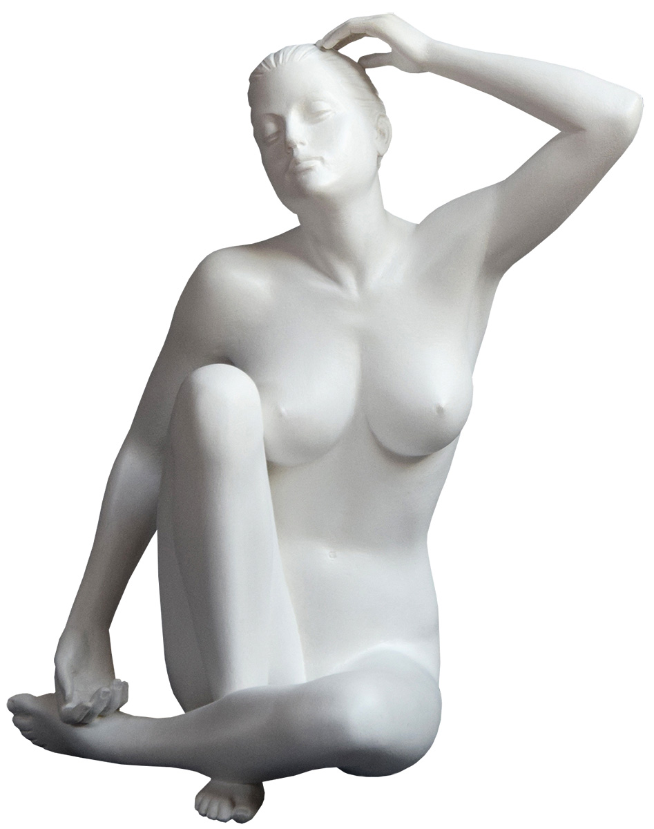 Richard Senoner: Holzskulptur ‚Rilassamento‘ (2023) (Original / Unikat)