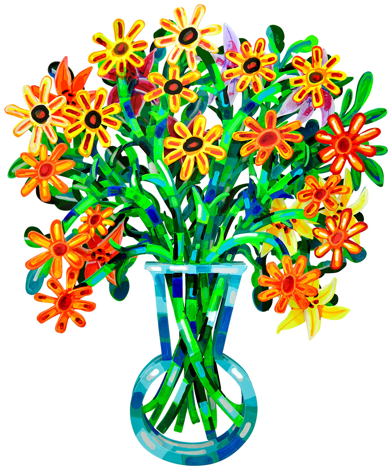 David Gerstein: 3D-Wandskulptur ‚Bouquet Monaco‘ (2020), Aluminium