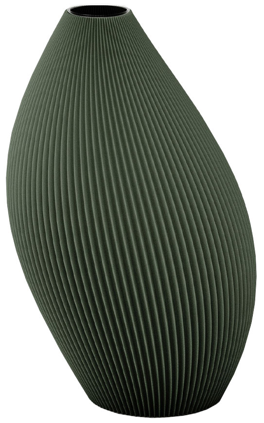 Recozy: Vase ‚Bent – Forest Green‘, kleine Version